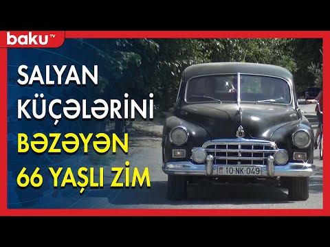 Salyan küçələrini bəzəyən 66 yaşlı \