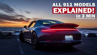 All 911 Models In 3 Minutes Understanding The Porsche 9912 911 Range