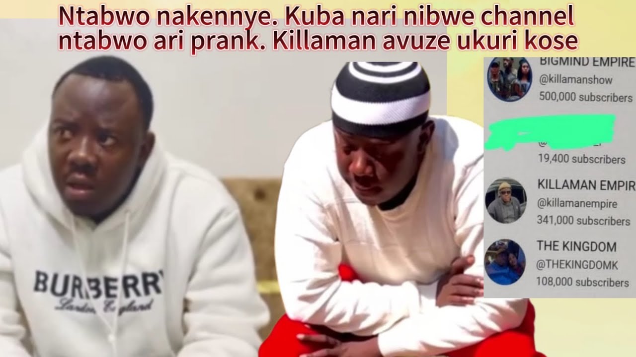 IBYO UTABWIWE BYOSE KURI KILLAMAN. UBUKENE, GUSUBIZWA CHANNEL ZARI ...