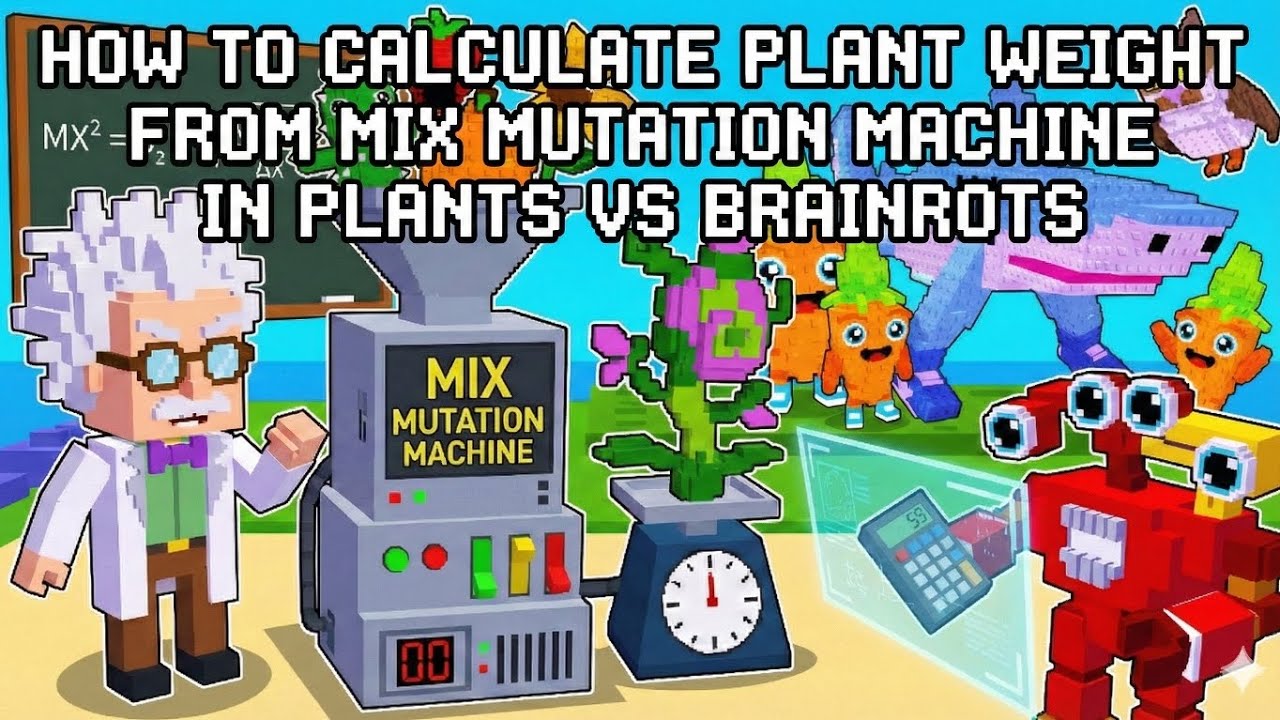 How to calculate plant weight from mix mutation machine in Plants vs ...
