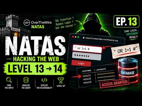Natas Level 13 → 14: Login Bypass with OR 1=1 😱🔐 | Hacking the Web EP. 13