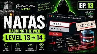 Natas Level 13 → 14: Login Bypass with OR 1=1 😱🔐 | Hacking the Web EP. 13