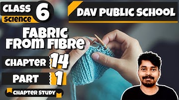 Chapter 14 | Fabric from Fibre | Class 6 DAV Science (Part 1) 🔥🔥🔥
