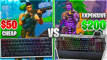 Testing Cheap VS Expensive Keyboards in Fortnite! ($50 VS $200 Gaming Keyboard)