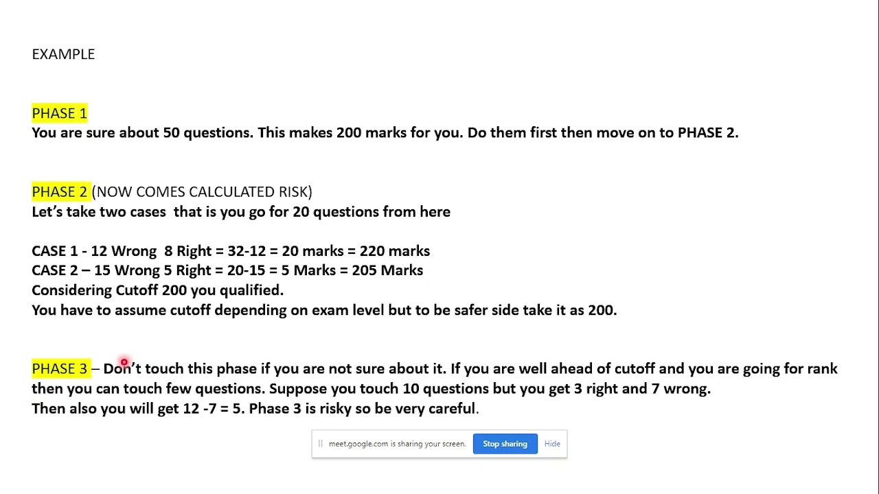 HOW TO IMPROVE ACCURACY IN GPAT EXAMINATION 2022//3 PHASE RULE