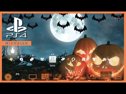 4K Spooky Halloween Minefield PS4 Dynamic Theme HD 