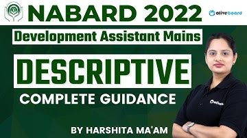 Nabard Development Assistant Mains 2022 | Beschrijvend Engels, volledige begeleiding door Harshit...