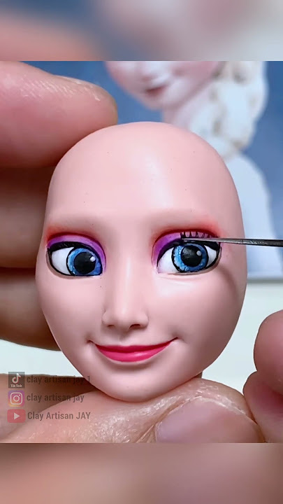 Clay Artisan JAY :Crafting a Beautiful Elsa Princess Sculpture with Clay!