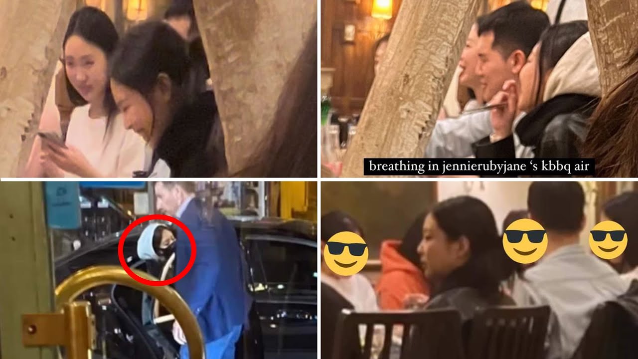 Jennie was spotted at a korean bbq restaurant in Paris