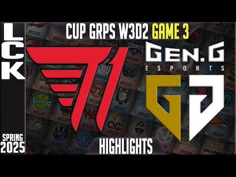 T1 vs GEN Highlights Game 3 | LCK CUP Split 1 01-02-25 Groups W3D2 | T1 vs GEN.G G3