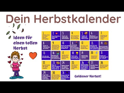 Video: So Machst Du Den Herbst Zu Deiner Lieblingsjahreszeit