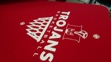 The Perfect White Print w/ a v squeegee