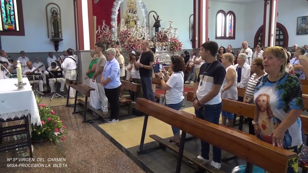 Misa Procesión Terrestre Virgen del Carmen La Isleta 30-07-2023