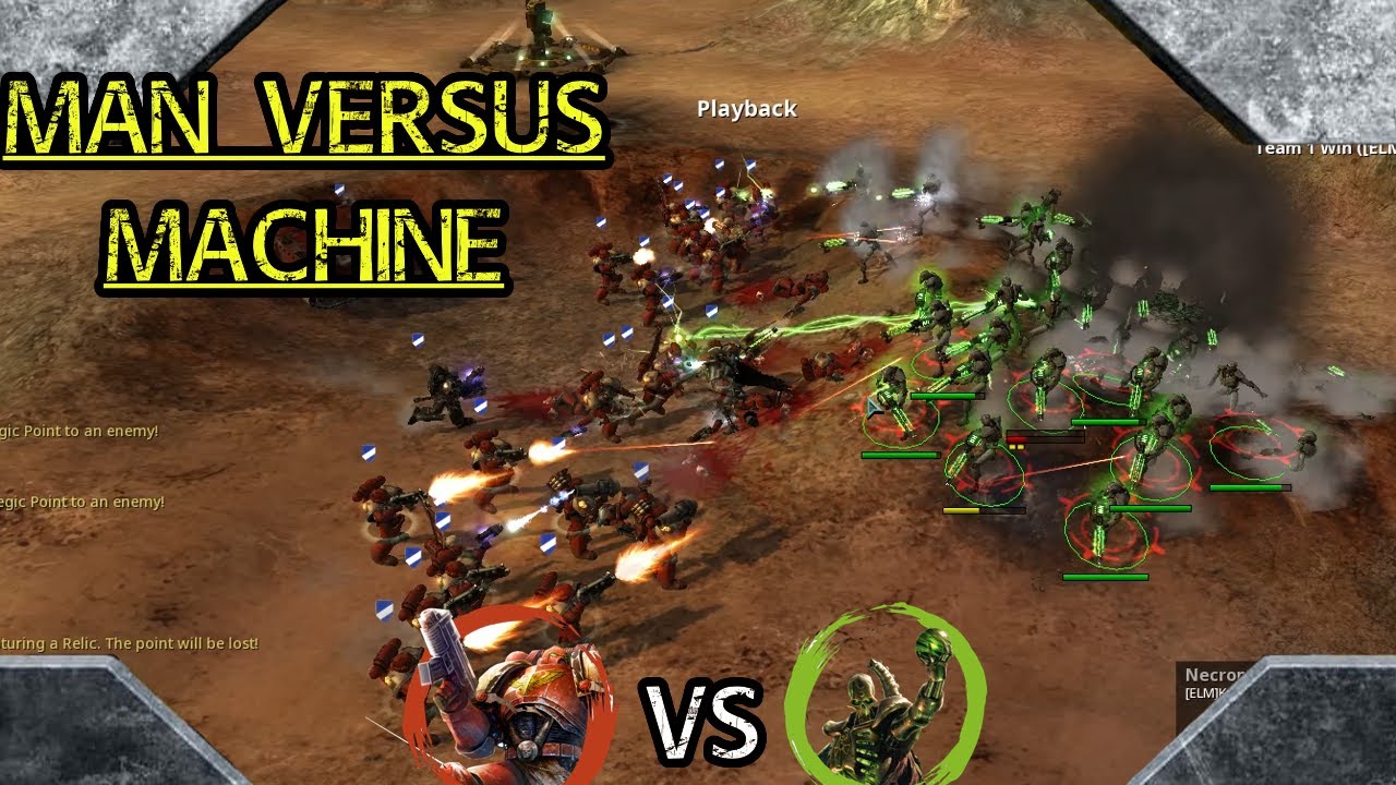 Dawn of War DE Soulstorm: 1 на 1 Космические десантники против Некронов