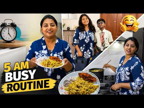 5AM Full day Vlog 🥰 Husband & Wife Fun Cooking 😜 Oru Kutti Shopping Haul 🛒 Karthikha Channel Vlog