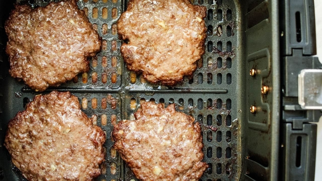 Air Fryer Hamburgers –