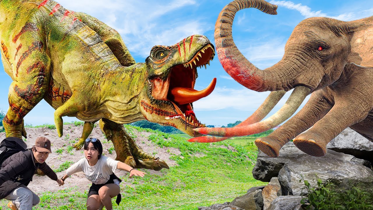 World’s Most Dramatic Trex attack Trex Vs King Kong Blockbuster T