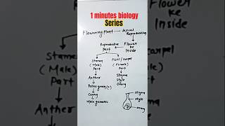1 minutes biology #1 Sexual reproduction in flowering plants🌸 #class12th#biology#cuet#concept#