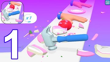 Hammer It: Smash & Hit - Gameplay Walkthrough Part 1 - All Levels 1-7 (Android, iOS)