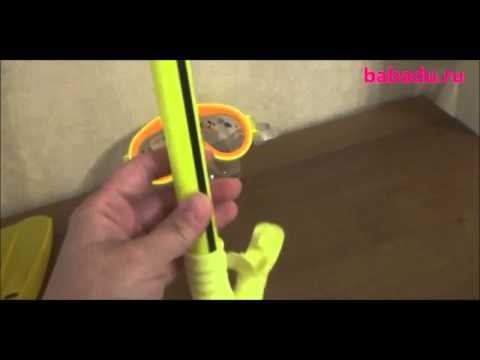 Маска с трубкой, ласты 3-10 лет INTEX