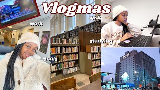 VLOGMAS: finals week as a pre-law and poly sci student at Drexel University + productive study vlog