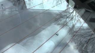 A Sliding Droplet of Water on SelfCleans treated automobile windshield
