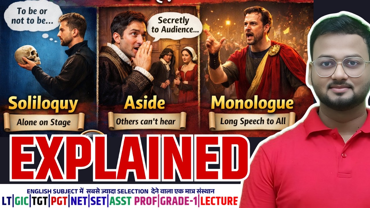 Soliloquy, Aside and Monologue ये क्या है? इसमें क्या अंतर है? Explained in Hindi