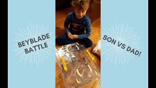 Beyblade Battle - Son vs Dad!