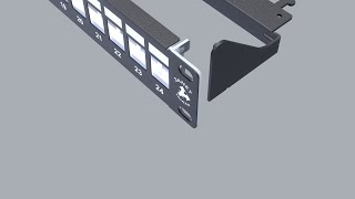 #Revolvable#patch panel#rear cable management