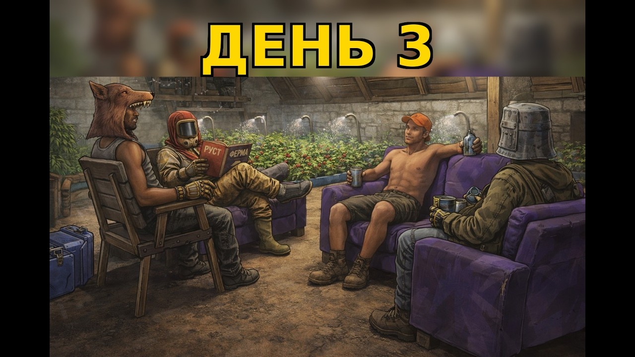 🌿 RUST NEW WIPE | Строим ФЕРМУ у города | Ягодный бизнес начинается 🍓 | День 3