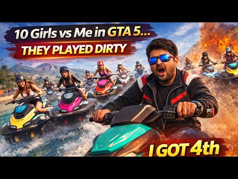 10 Girls Challenged Me to a Blazer Aqua Race… I Was Winning Until This Happened 😱🔥