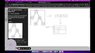 Leetcode 637 - Average of Levels in Binary Tree (BFS) (intuitive way to visualise queue)