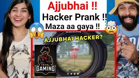 Ajjubhai Hacker? Prank with Random People - Garena Free Fire- Total Gaming Reaction video