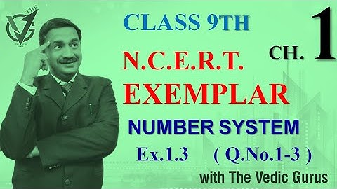 Class 9th NCERT EXEMPLAR  Ex.1.3 ( Q.No.1-3 ) Day 3