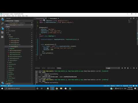 Toast in ionic