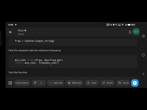 Python | Find Least Frequent Character in a String