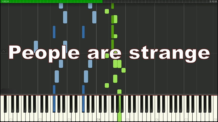 People Are Strange Piano version - Piano performance video thumbnail