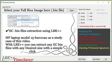 EC files extraction From Full Bios Image with one click from LBE++, HP laptop 15-ba010au case🖐📌🎯😎📌🎈💡
