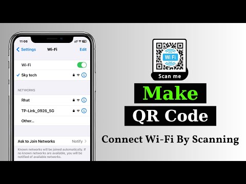 How To Create QR Code For Wi-Fi Password on iPhone | Share Your WiFi Connection by QR Code