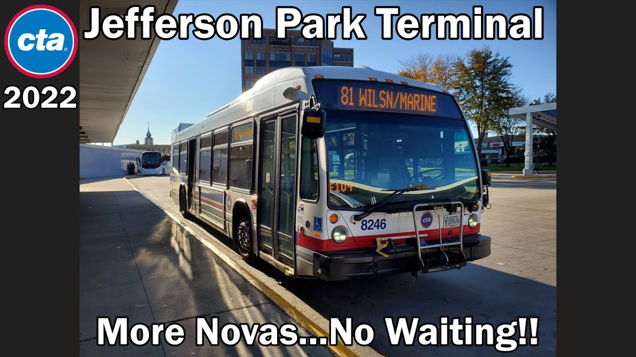 Jefferson Park Terminal - CTA and PACE Buses (Oct. 16, 2022)