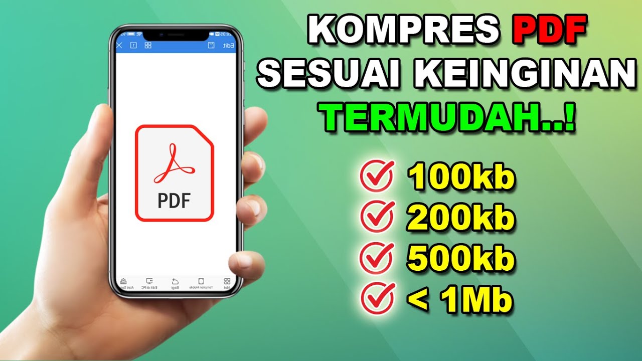 Cara kompres pdf sesuai ukuran yang diinginkan youtube