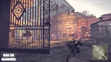 Nier Automata Walkthrough Part 26 - FREEZING GAME! Another Spherical Robot Boss!