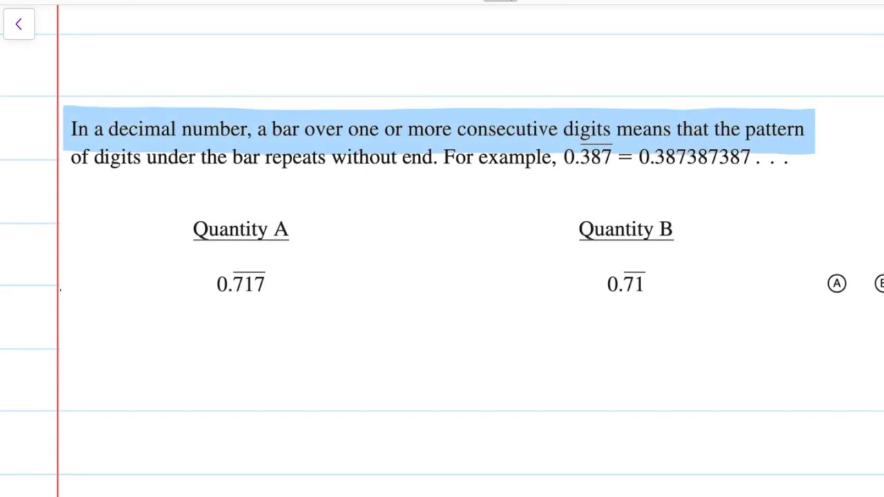 How to Solve GRE Quantitative Comparison Problems: Example 2 | Math ...