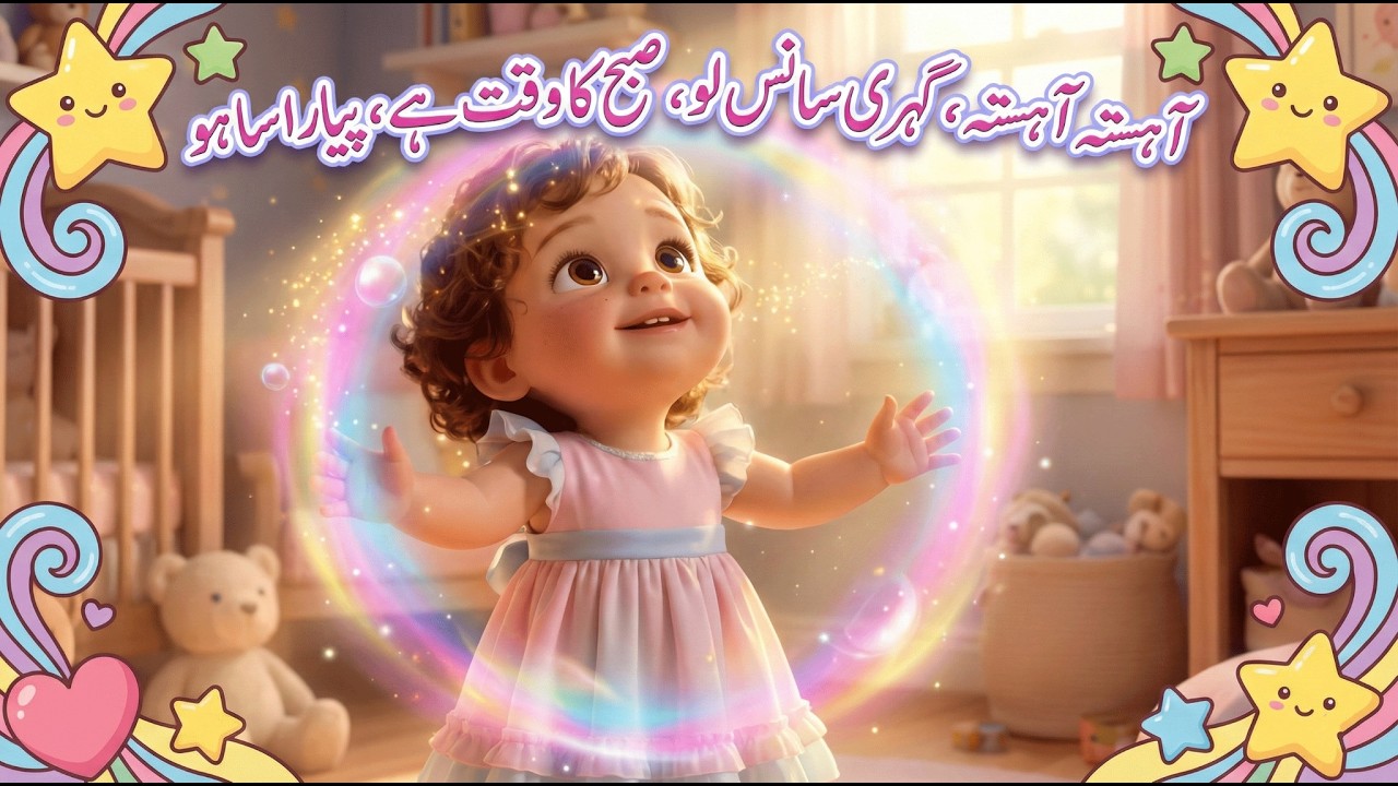 نرم شروعات، خوش دل | پرسکون صبح کا بچوں کا خوبصورت نظم | ٹوڈلرز کے لیے پیاری نرسری رائم