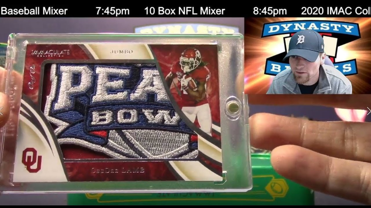 2020 Immaculate Collegiate Football Card 5 Box Case Break #4   Sports Cards