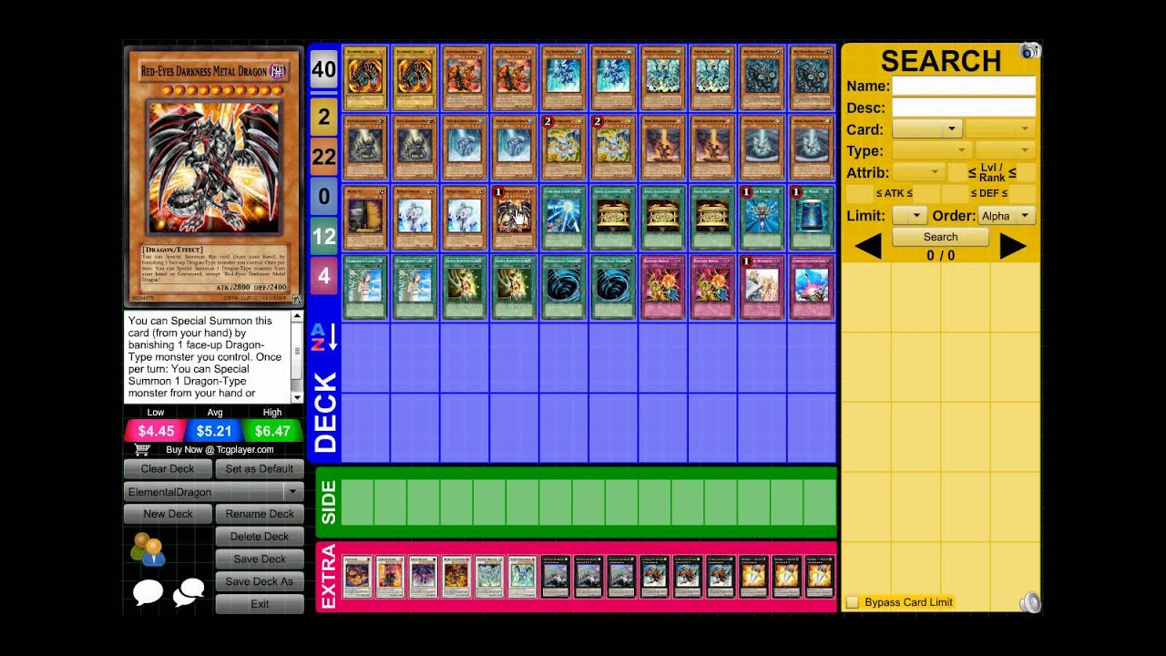 DN: Elemental Dragon Deck Profile