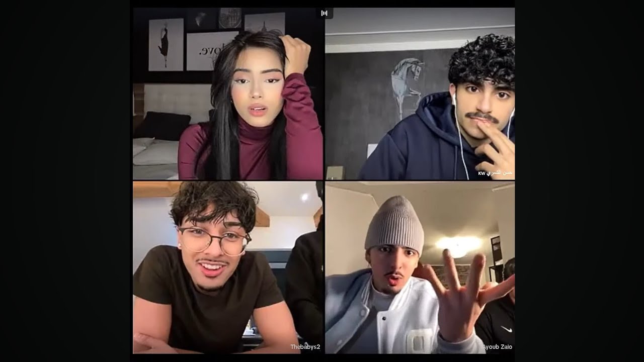 هيام كيست مع حسن الشمري وايوب وفهد كلو ضحك لايف 2/30/12