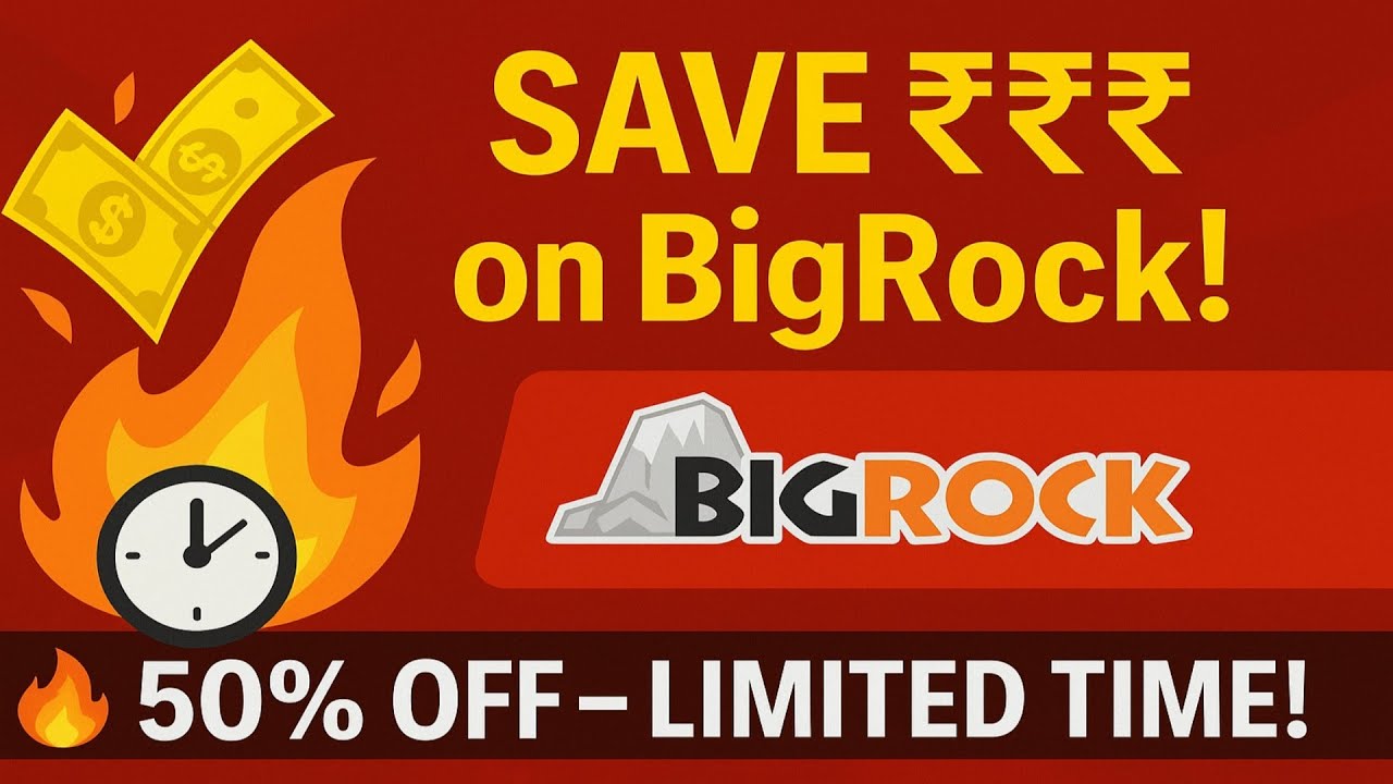 BigRock Coupon Codes 2025 | Save Up to 50% on Domains, Hosting & More!