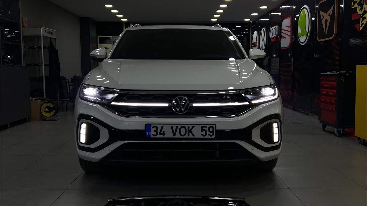 T-ROC Rline LED PANJUR IQ LED STOP ACC SERİT TAKİP KÖR NOKTA MONTAJI YAPTİK