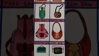 Type Of Bags. New Design Of Name Creation